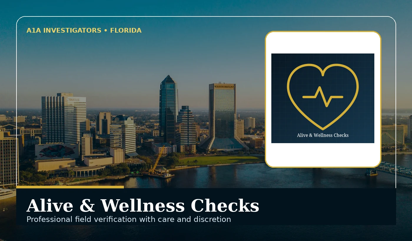 A1A Investigators Alive & Wellness Checks services in Florida
