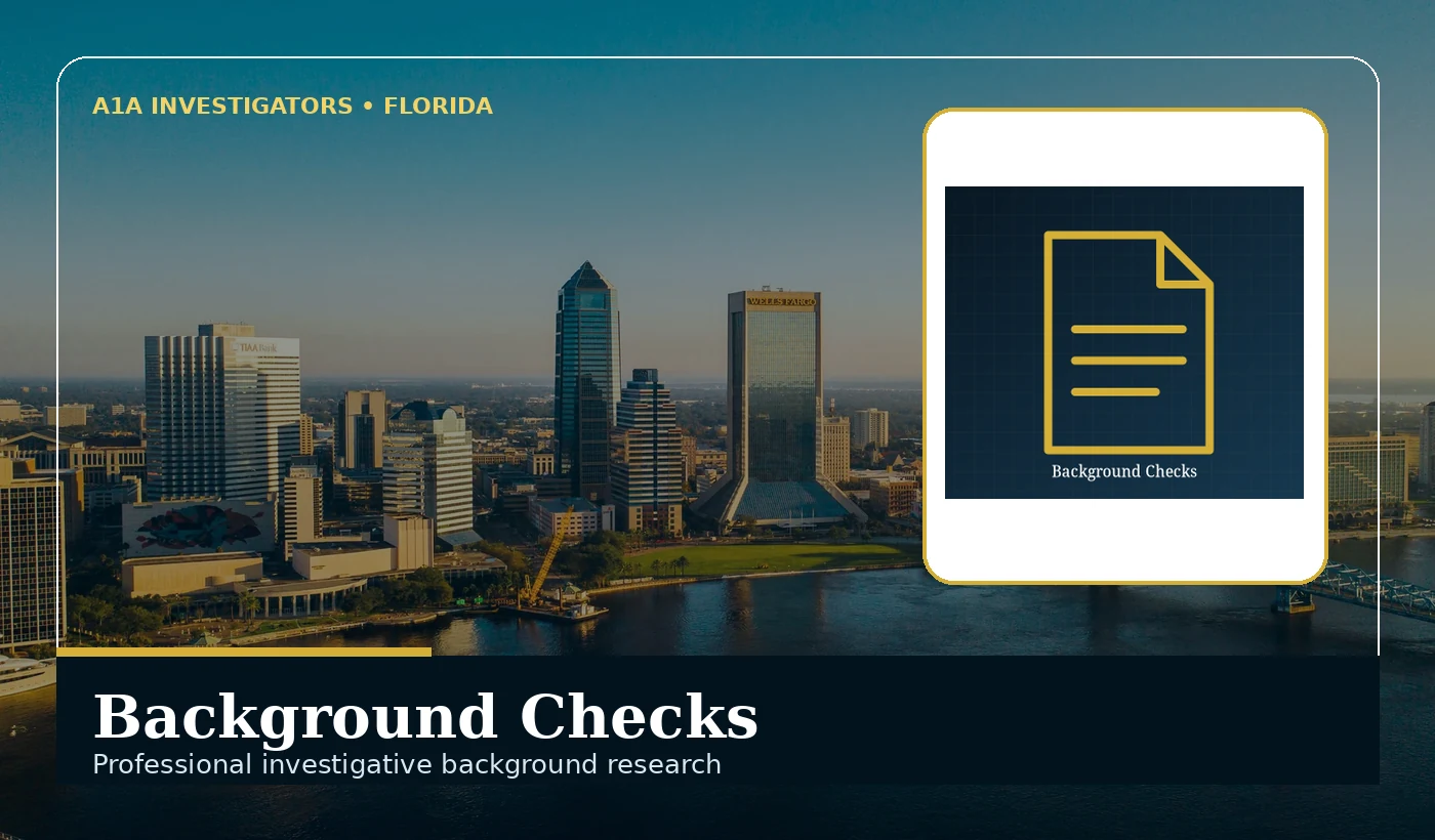 A1A Investigators Background Checks services in Florida