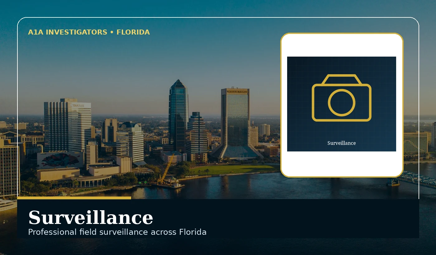 A1A Investigators Surveillance services in Florida